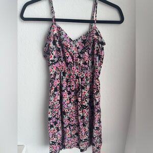 Forever 21 Black Floral Mini Dress